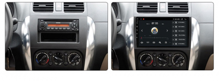 Navigatie Suzuki SX4 din 2006 - 2014, 8GB RAM si 128GB ROM, Ecran QLED 9 inch, Android 14, Procesor Octacore, Slot sim 4G, Sunet DSP, Wireless Carplay si Android Auto, Camera Marsarier [2]