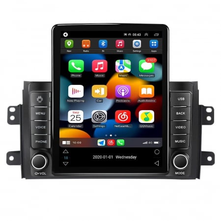Navigatie Suzuki SX4 din 2006-2014, Display TESLA 9.5 inch, 2GB RAM si 32GB ROM, Wireless Carplay si Android Auto, Procesor Octacore, Slot sim 4G, Sunet DSP, Camera Marsarier, Bluetooth, USB, Wi Fi, R [1]