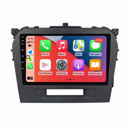 SUZUKI - Navigatie Auto Android Suzuki Vitara din 2014-2019, 4GB RAM si 32GB ROM, Display QLED 9 inch, Wireless Carplay si Android Auto, Procesor Octacore, Slot sim 4G, Sunet DSP, Camera Marsarier, Bluetooth, USB, Wi Fi, R
