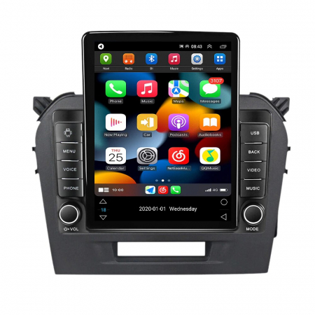 Navigatie Suzuki Vitara din 2014-2019, Display TESLA 9.5 inch, 2GB RAM si 32GB ROM, Wireless Carplay si Android Auto, Procesor Octacore, Slot sim 4G, Sunet DSP, Camera Marsarier, Bluetooth, USB, Wi Fi [1]