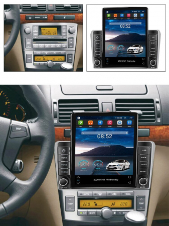 Navigatie Toyota Avensis din 2002-2008, Display TESLA 9.5 inch, 2GB RAM si 32GB ROM, Wireless Carplay si Android Auto, Procesor Octacore, Slot sim 4G, Sunet DSP, Camera Marsarier, Bluetooth, USB, Wi F [2]