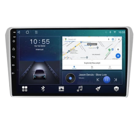 Avensis  (2002 - 2008) - Navigatie Toyota Avensis din 2002-2008, Rezolutie 2K, Ecran QLED 9.5 inch, 8GB RAM si 128GB ROM, Android, Procesor Octacore, Slot sim 4G, Sunet DSP, Wireless Carplay si Android Auto