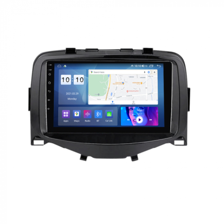 Navigatie TOYOTA AYGO ,2014 - 2021, Rezolutie 2K, Display QLED 9.5 inch, 4GB RAM si 64GB ROM, Android, Procesor Octacore, Slot sim 4G, Sunet DSP, Wireless Carplay si Android Auto, Camera Marsa [2]