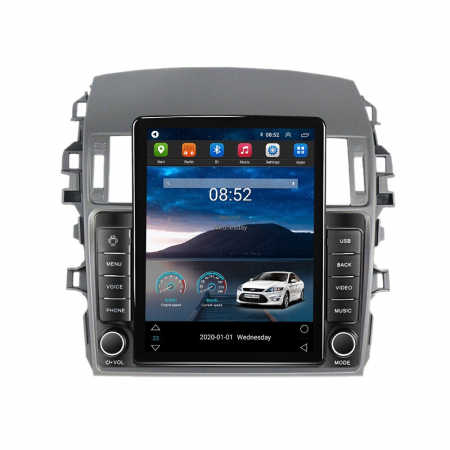 Corolla (2006 - 2013) - Navigatie Toyota Corolla din 2006-2013, Display TESLA 9.5 inch, 2GB RAM si 32GB ROM, Wireless Carplay si Android Auto, Procesor Octacore, Slot sim 4G, Sunet DSP, Camera Marsarier, Bluetooth, USB, Wi F