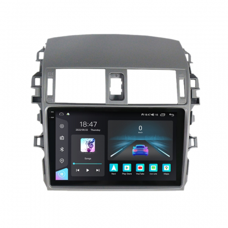 Corolla (2006 - 2013) - Navigatie Toyota Corolla din 2006-2013, Rezolutie 2K, Ecran QLED 9.5 inch, 8GB RAM si 128GB ROM, Android, Procesor Octacore, Slot sim 4G, Sunet DSP, Wireless Carplay si Android Auto