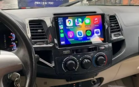 Navigatie Toyota Fortuner Hilux 2004-2014 Android 14 , 8GB RAM+128GB ROM QLED [5]