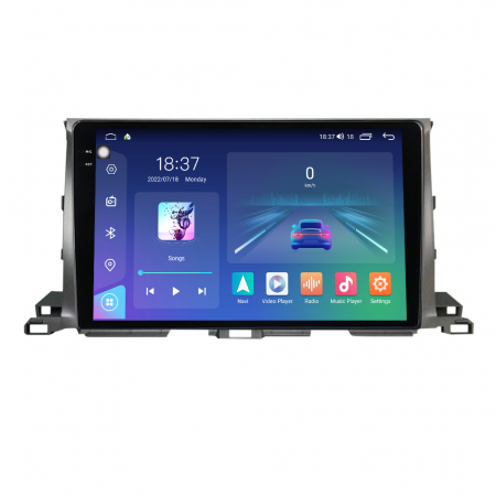 TOYOTA - Navigatie Auto Android Toyota Highlander din 2013-2018, Rezolutie 2K, Ecran QLED 9.5 inch, 8GB RAM si 128GB ROM, Android, Procesor Octacore, Slot sim 4G, Sunet DSP, Wireless Carplay si Android Auto