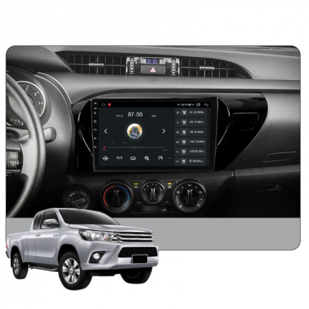 Navigatie Toyota Hilux din 2015 - 2020, 8GB RAM si 128GB ROM, Ecran QLED 9 inch, Android 14, Procesor Octacore, Slot sim 4G, Sunet DSP, Wireless Carplay si Android Auto, Camera Marsarier [3]