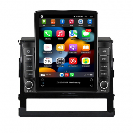 Navigatie Toyota Land Cruiser 200 din 2015-2018, Display TESLA 9.5 inch, 2GB RAM si 32GB ROM, Wireless Carplay si Android Auto, Procesor Octacore, Slot sim 4G, Sunet DSP, Camera Marsarier, Bluetooth, [1]