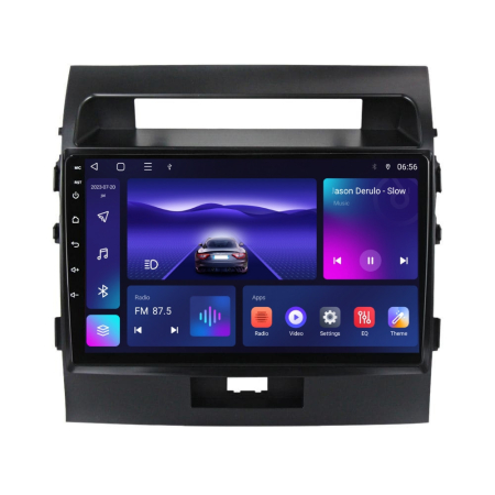 Navigatie Toyota Land Cruiser 200 din 2015-2018, Rezolutie 2K, Ecran QLED 9.5 inch, 8GB RAM si 128GB ROM, Android, Procesor Octacore, Slot sim 4G, Sunet DSP, Wireless Carplay si Android Auto [1]