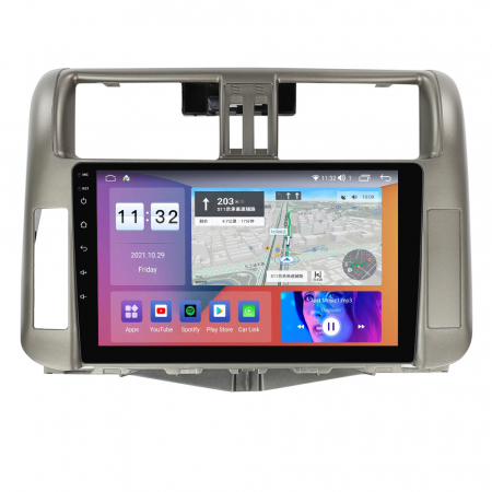 Navigatie Toyota Land Cruiser din 2014 - 2017, 8GB RAM si 128GB ROM, Ecran QLED 9 inch, Android 14, Procesor Octacore, Slot sim 4G, Sunet DSP, Wireless Carplay si Android Auto, Camera Marsarier [2]