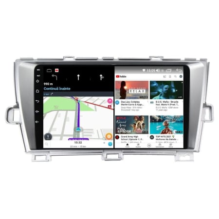 Navigatie Toyota Prius din 2009-2015 Android 14 , 4GB RAM , Procesor Quad Core , Wireless Carplay si Android auto , Display HD Touchscreen, Wi-Fi , Bluetooth, USB [1]