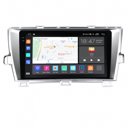 Navigatie Toyota Prius din 2009-2015, Rezolutie 2K, Display QLED 9.5 inch, 4GB RAM si 64GB ROM, Android, Procesor Octacore, Slot sim 4G, Sunet DSP, Wireless Carplay si Android Auto, Camera Marsarier, [4]