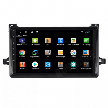 TOYOTA - Navigatie Auto Android Toyota Prius din 2016-2020, Rezolutie 2K, Display QLED 9.5 inch, 4GB RAM si 64GB ROM, Android, Procesor Octacore, Slot sim 4G, Sunet DSP, Wireless Carplay si Android Auto, Camera Marsarier,