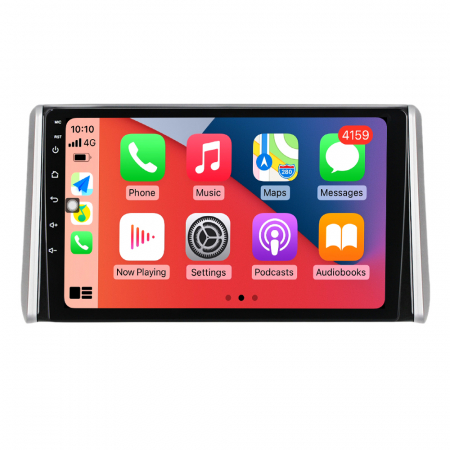 TOYOTA - Navigatie Auto Android Toyota Rav 4 din 2018-2022, Rezolutie 2K, Display QLED 9.5 inch, 4GB RAM si 64GB ROM, Android, Procesor Octacore, Slot sim 4G, Sunet DSP, Wireless Carplay si Android Auto, Camera Marsarier,