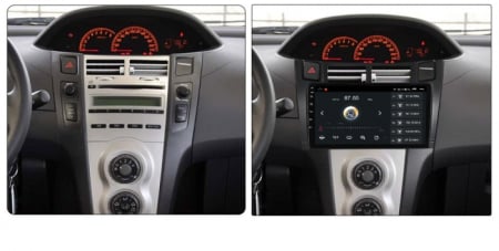 Navigatie Toyota Yaris din 2005 - 2012, 8GB RAM si 128GB ROM, Ecran QLED 9 inch, Android 14, Procesor Octacore, Slot sim 4G, Sunet DSP, Wireless Carplay si Android Auto, Camera Marsarier [1]