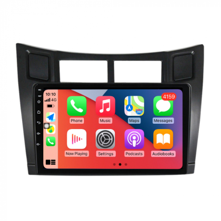Navigatie Toyota Yaris din 2005-2012, Rezolutie 2K, Display QLED 9.5 inch, 4GB RAM si 64GB ROM, Android, Procesor Octacore, Slot sim 4G, Sunet DSP, Wireless Carplay si Android Auto, Camera Marsarier, [2]