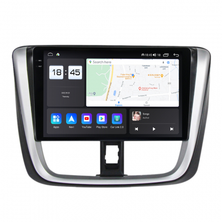 Navigatie Toyota Yaris din 2016-2019, Rezolutie 2K, Ecran QLED 9.5 inch, 8GB RAM si 128GB ROM, Android, Procesor Octacore, Slot sim 4G, Sunet DSP, Wireless Carplay [2]