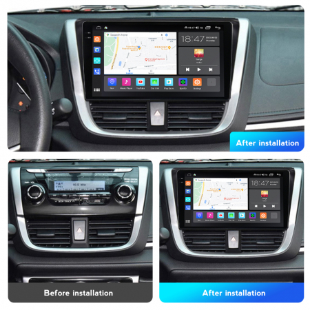 Navigatie Toyota Yaris din 2016-2019, Rezolutie 2K, Ecran QLED 9.5 inch, 8GB RAM si 128GB ROM, Android, Procesor Octacore, Slot sim 4G, Sunet DSP, Wireless Carplay [5]