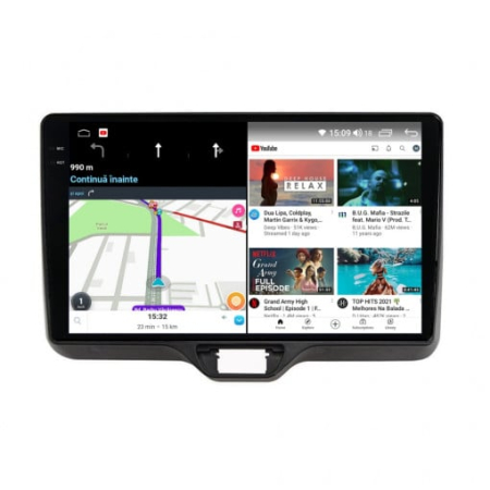 Navigatie Toyota Yaris P21 2020 - 2024 Rezolutie 2K, Ecran QLED 9.5 inch, 8GB RAM si 128GB ROM, Android, Procesor Octacore, Slot sim 4G, Sunet DSP, Wireless Carplay [6]