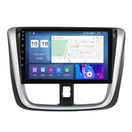Yaris  (2014 - 2019) - Navigatie Toyota Yaris Vios din 2014 - 2018, 8GB RAM si 128GB ROM, Ecran QLED 9 inch, Android 14, Procesor Octacore, Slot sim 4G, Sunet DSP, Wireless Carplay si Android Auto, Camera Marsarier
