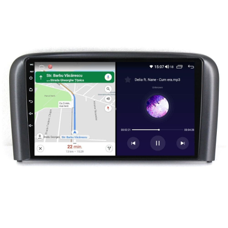 Navigatie Volvo S80 din 1998-2006, Android 14 , 4GB RAM, Octacore, Slot Sim 4G, DSP, GPS, Wi-FI, Carplay, Android Auto, USB, Bluetooth, Waze, Touchscreen, 9 inch [1]
