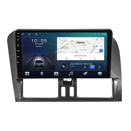 Navigatie dedicata Volvo cu Android - Navigatie Volvo XC60 din 2008-2012, Rezolutie 2K, Ecran QLED 9.5 inch, 8GB RAM si 128GB ROM, Android, Procesor Octacore, Slot sim 4G, Sunet DSP, Wireless Carplay si Android Auto