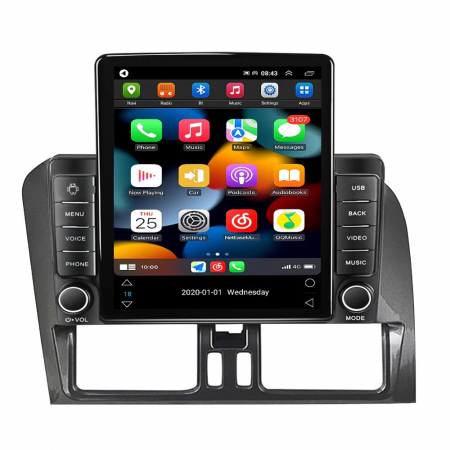 Navigatie dedicata Volvo cu Android - Navigatie Volvo XC60 din 2014 - 2018, Ecran TESLA 9.7 inch, 4 GB RAM si 64 GB ROM, Slot Sim 4G, Procesor Octa Core, Carplay integrat, Procesor Sunet Digital DSP, Android, Aplicatii, Usb, Wi Fi, Blueto