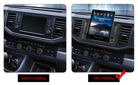 Navigatie VW Crafter din 2017 - 2021, Display TESLA 9.5 inch, 2GB RAM si 32GB ROM, Wireless Carplay si Android Auto, Procesor Octacore, Slot sim 4G, Sunet DSP, Camera Marsarier, Bluetooth, USB, Wi Fi, [1]