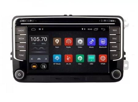 Navigatie VW Golf 5 6 Passat B6 B7 CC Tiguan Touran Jetta Eos Polo Sharan Amarok Caddy , Android 10 , DVD PLAYER, Internet , 4G , Aplicatii , Waze , Wi Fi , Usb , Bluetooth , Mirrorlink [0]