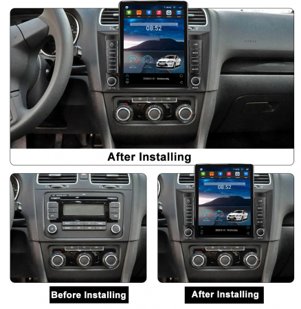 Navigatie VW GOLF 6 2008-2016 Ecran TESLA 9.7 inch, 8 GB RAM si 128 GB ROM, Android 15, Slot Sim 4G, Procesor Octa Core, Carplay Wireless si Android auto, Procesor Sunet Digital DSP, Aplic [2]