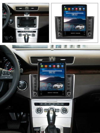 Navigatie VW Passat B6 B7 CC, Display TESLA 9.5 inch, 2GB RAM si 32GB ROM, Wireless Carplay si Android Auto, Procesor Octacore, Slot sim 4G, Sunet DSP, Camera Marsarier, Bluetooth, USB, Wi Fi, Radio [2]