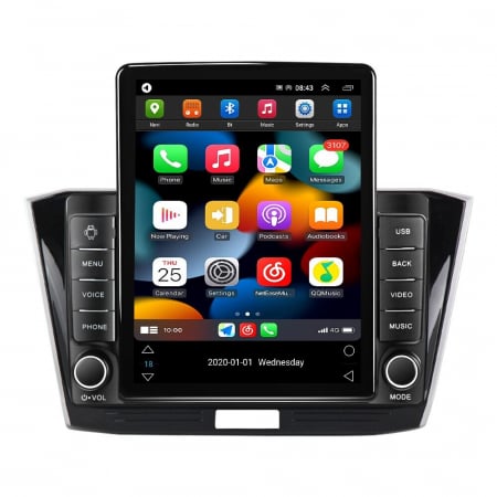 Navigatie VW Passat B8 din 2015-2020, Display TESLA 9.5 inch, 2GB RAM si 32GB ROM, Wireless Carplay si Android Auto, Procesor Octacore, Slot sim 4G, Sunet DSP, Camera Marsarier, Bluetooth, USB, Wi Fi, [1]
