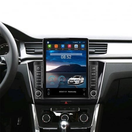 Navigatie VW Passat B8 din 2015-2020, Display TESLA 9.5 inch, 2GB RAM si 32GB ROM, Wireless Carplay si Android Auto, Procesor Octacore, Slot sim 4G, Sunet DSP, Camera Marsarier, Bluetooth, USB, Wi Fi, [2]