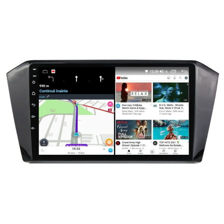 Navigatie VW Passat B8 din 2015-2020, Rezolutie 2K, Ecran QLED 10.5 inch, 8GB RAM si 128GB ROM, Android, Procesor Octacore, Slot sim 4G, Sunet DSP, Wireless Carplay si Android Auto [4]