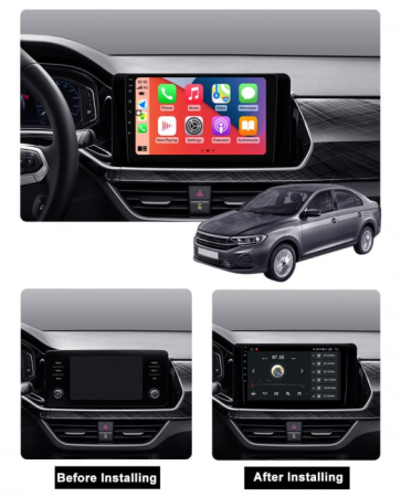 Navigatie VW Polo 6 din 2020 - 2023, 8GB RAM si 128GB ROM, Ecran QLED 9 inch, Android 14, Procesor Octacore, Slot sim 4G, Sunet DSP, Wireless Carplay si Android Auto, Camera Marsarier [3]