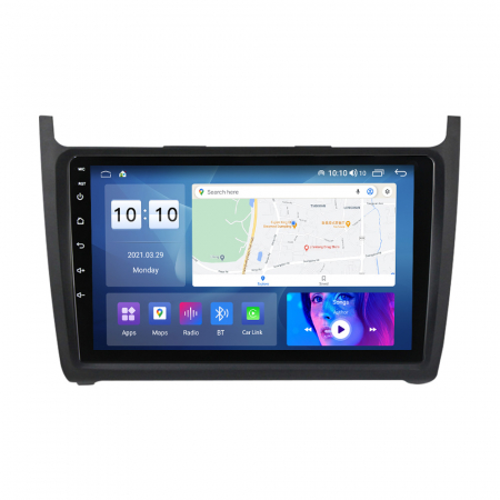 VOLKSWAGEN - Navigatie Auto Android Volkswagen Polo din 2008-2020, 4GB RAM si 32GB ROM, Display QLED 9 inch, Wireless Carplay si Android Auto, Procesor Octacore, Slot sim 4G, Sunet DSP, Camera Marsarier, Bluetooth, USB, Wi Fi, Radio