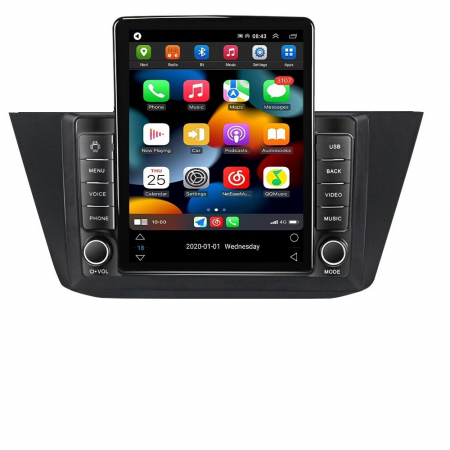 Navigatie VW Touran din 2015 - 2019, Ecran TESLA 9.7 inch, 8 GB RAM si 128 GB ROM, Android 15, Slot Sim 4G, Procesor Octa Core, Carplay Wireless si Android auto, Procesor Sunet Digital DSP, Aplic [1]