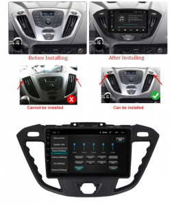 Navigatie Ford Transit ( 2012 - 2019 ) Android 14, 2GB RAM si 32GB ROM, Display IPS 9 inch, Camera Marsarier, Internet, Aplicatii, Wi Fi, Usb, Bluetooth [1]