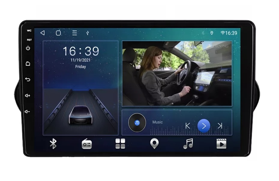 Navigatie Auto Android Fiat Tipo Egea din 2015-2021, 4GB RAM si 32GB ROM, Display QLED 9 inch, Wireless Carplay si Android Auto, Procesor Octacore, Slot sim 4G, Sunet DSP, Camera Marsarier, Bluetooth, USB, Wi Fi, [5]