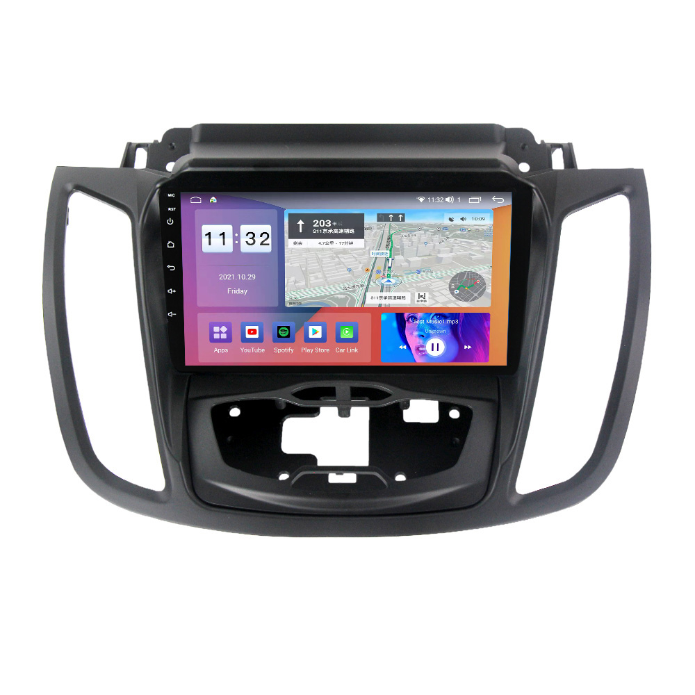 Navigatie Auto Android Ford Kuga 2 din 2012 - 2020, 8GB RAM si 128GB ROM, Ecran QLED 9 inch, Android 12, Procesor Octacore, Slot sim 4G, Sunet DSP, Wireless Carplay si Android Auto, Camera Marsarier [1]