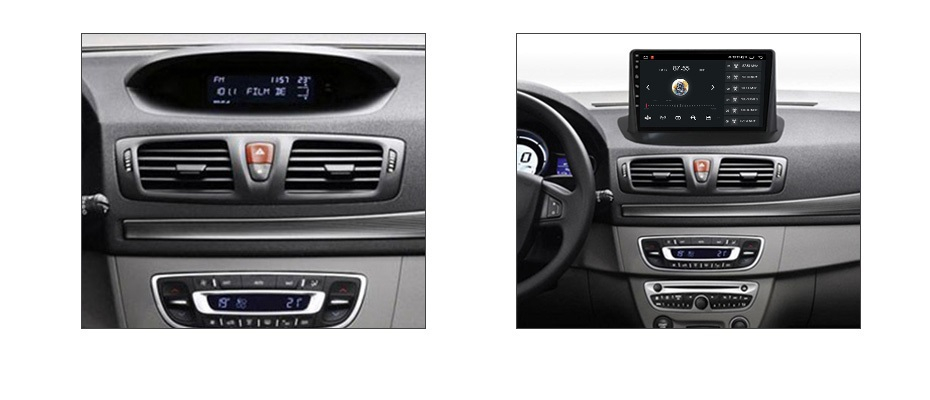 Tablette tactile QLED Android, Apple Carplay Renault Megane, Fluence