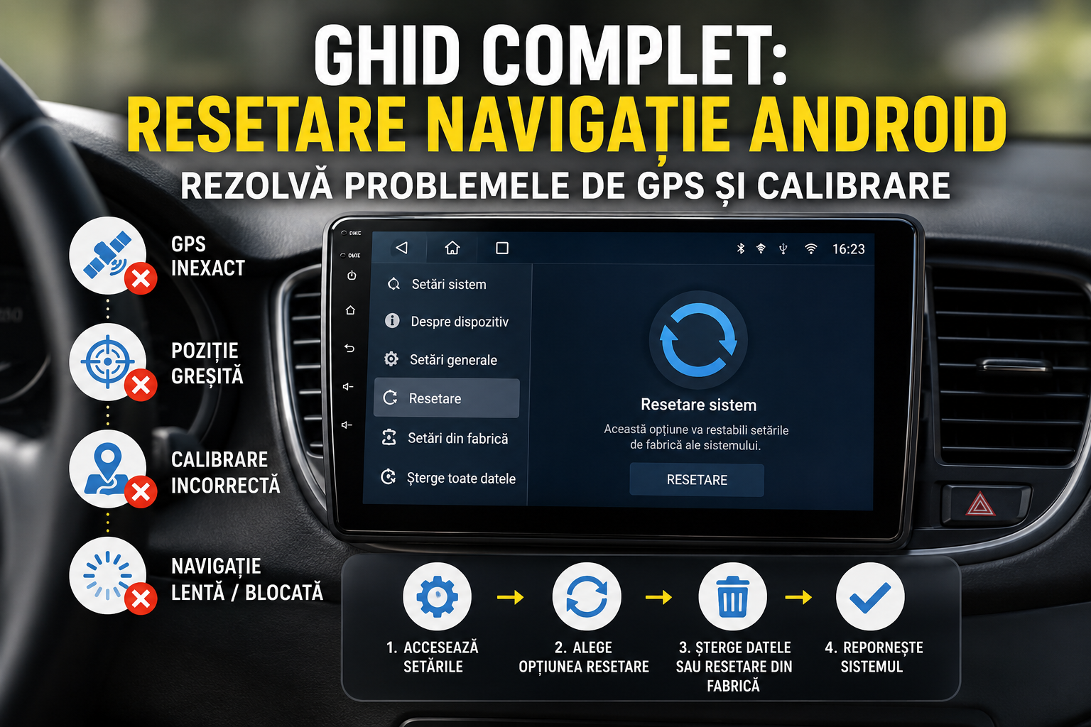 Ghid Complet: Resetare Navigație Android - Rezolvă Problemele de GPS și Calibrare