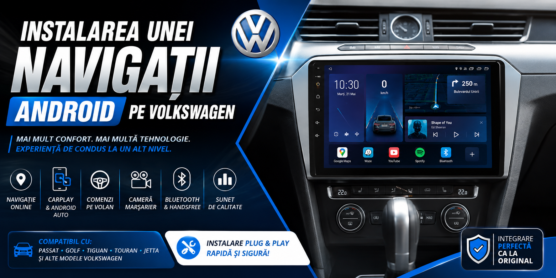 Instalarea unei Navigații Android pe Volkswagen Ghid Complet