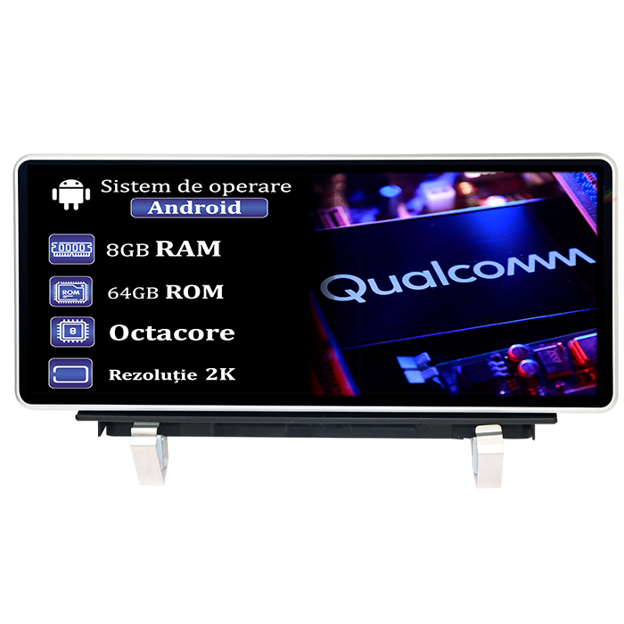 A6 C7 2014-2018 - Navigatie dedicata AUDI A6 2012-2018, 8GB RAM 64GB ROM, Procesor Qualcomm Octacore, Android 14, Rezolutie 2K, Display QLED 12.3", DSP, Carplay&Android Auto, SIM 4G