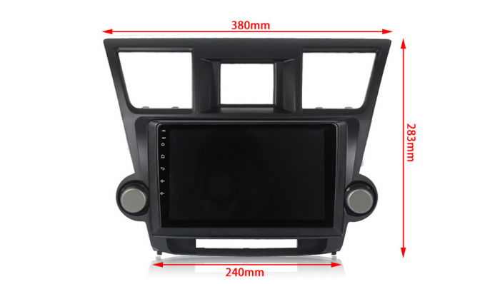 Navigatie dedicata Toyota HIghlander 2 2007-2014, 4GB RAM 64GB ROM, Octacore, Android 13, Display QLED 9", DSP, Carplay, Android Auto, Internet, Youtube, Waze, WIFI, Bluetooth [5]