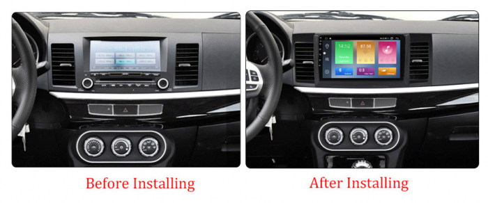 Navigatie dedicata Mitsubishi Lancer 2007-2012, 4GB RAM 64GB ROM, Octacore, Android 13, Display QLED 10.1", DSP, Carplay, Android Auto, Internet, Youtube, Waze, WIFI, Bluetooth [3]