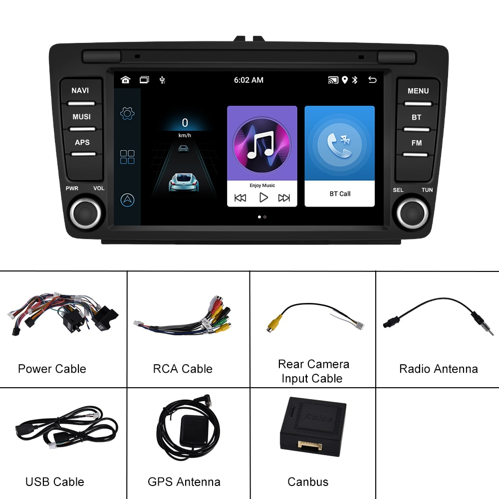 (Resigilata) Navigatie dedicata Skoda Octavia, 2GB RAM 32GB ROM, Quad Core, Display 8" IPS, Carplay, Android 13, Bluetooth, Magazin Play [2]