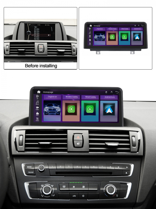 Navigatie dedicata BMW X1 F48 2016-2017, 4 GB RAM 64 ROM NBT Android 13, Display QLED, 10.25", DSP, Carplay, Android Auto, Internet, Youtube , Waze , WI-FI , USB , Bluetooth [2]