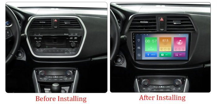 Navigatie dedicata Suzuki SX4 2014 S Cross, 4GB RAM 64GB ROM, Octacore, Android 13, Display QLED 9", DSP, Carplay, Android Auto, Internet, Youtube, Waze, WIFI, Bluetooth [3]